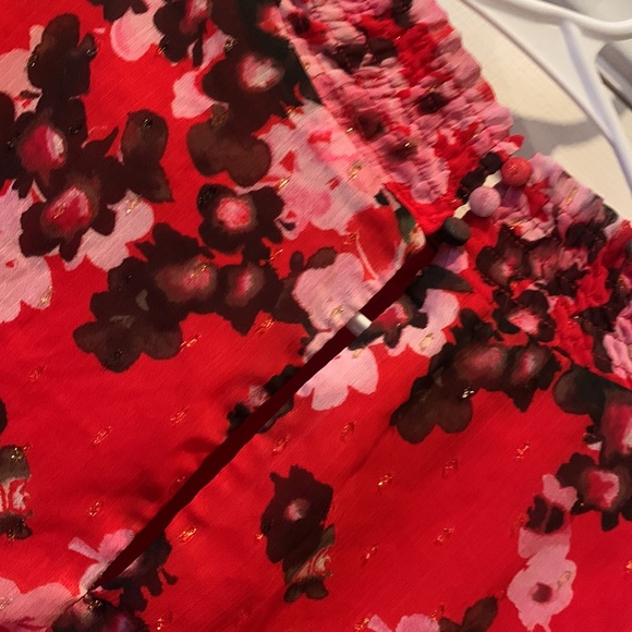 ANTHROPOLOGIE TAYLOR PARTY METALLIC RED SHEATH DRESS.  SZ 12P - Picture 9 of 9